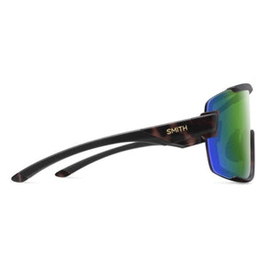 Smith Optics Wildcat Sunglasses ChromaPop Polarized Green Mirror - Matte Tortoise Frame