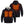 Venture Heat black zip up hoodie showing internal heating elements on chest and back