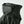 Hestra black leather glove cuff with velcro strap and ribbed detailing