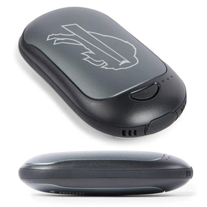 Buffalo Bills portable hand warmer in grey with team logo