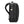 Side view of a black Briggs and Riley backpack with a side pocket and luggage tag