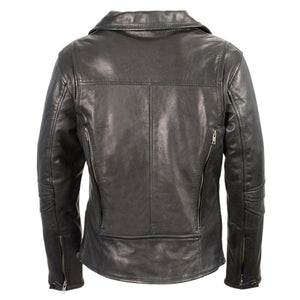 Milwaukee Leather Women's Lightweight Long Length Beltless Vented Biker Jacket