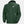 Helly Hansen dark green hooded rain jacket with front zipper and HH logo