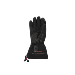 Black Lenz heated glove with battery compartment and adjustable wrist strap