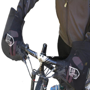 Bar Mitts Cold Weather Mountain Commuter Bike Handlebar Mittens for Bar Ends Mirror - XL - Extreme