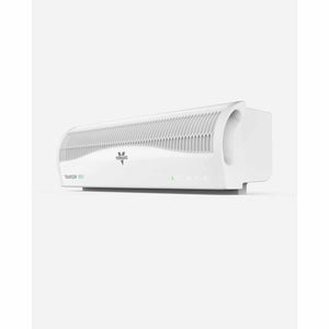 White Vornado Transom window fan with digital display