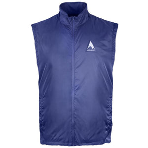 Blue Alphacool zip up vest with high collar