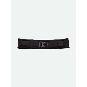 Nathan black running waist belt with plastic buckle closure