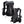 Nathan black hydration running vest with front and back views