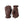 Hestra brown leather gloves with wrist strap and button detail