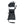 Black and white heated ski glove with adjustable wrist strap and power button