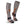 Mobile Warming grey and black heated socks with orange trim and side zipper
