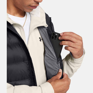 Under Armour jacket with internal pocket holding a smartphone