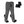ActionHeat grey battery heated socks with two black battery packs
