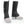 Black waterproof hiking gaiters with front zipper and adjustable boot straps