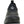 Front view of a black Muck Boot slip on shoe with a textured rubber toe cap and pull tab