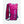 Nathan pink and blue hydration running vest with front storage pockets and adjustable straps