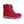 Cloud Nine red lace up boot with faux fur lining and lug sole