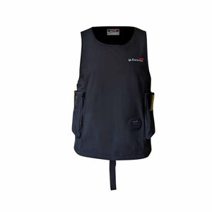 Black Glovii heated vest with side pockets and control button