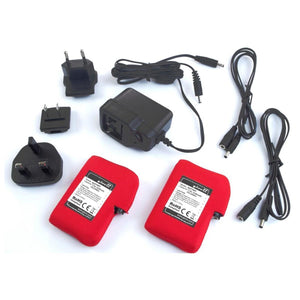 Glovii battery pack set with charger and international power adapters