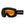 Smith snow goggles with black frame and orange lens