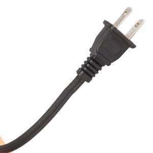 World Marketing two prong black electrical power cord plug