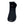 Black quilted ankle boot with faux fur trim and V logo patch