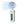 White handheld portable fan with digital display and Packers logo