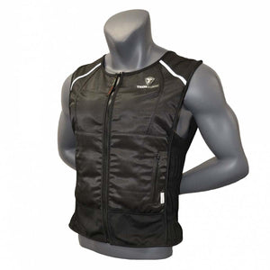 Black Techniche cooling vest on a mannequin
