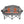 KUMA Outdoor Gear grey heated double camping chair with black frame