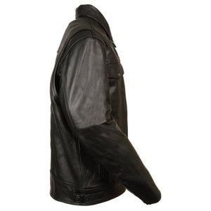 Milwaukee Leather Men's Tall Utility Pocket Vented Cruiser Jacket