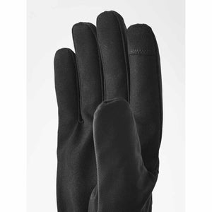 Hestra black glove palm view
