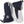 Hestra navy and white three finger ski gloves with adjustable wrist straps