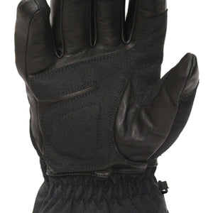Volt Heat black leather palm glove with reinforced padding