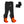 Black battery heated socks with external battery packs