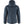 Back view of a dark blue FjallRaven hooded down jacket