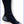 Black athletic crew sock with grey heel and toe reinforcement