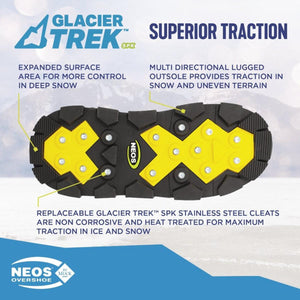 Neos Voyager Glacier Trek Cleats Overshoes with Heel