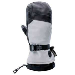 Swany grey and black Gore-Tex winter mitten with adjustable wrist strap
