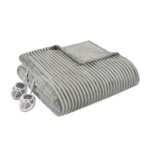 Serta Heated Corded Plush Blanket - Twin