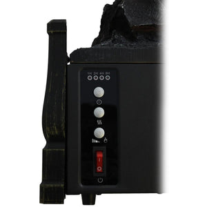 World Marketing electric fireplace control panel with timer and heat settings