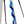 Black Diamond daisy chain climbing gear with blue nylon loops on grey webbing