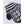 Hestra navy and white patterned wool mittens with ribbed cuffs and brand logo patch
