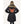 FNDN black parka with fur hood showing back heating element grid