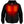 ActionHeat black zip up hoodie with visible glowing red heating elements on the chest