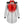 ActionHeat silver puffer coat with faux fur hood and red heat zone graphics