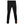 Black athletic leggings with elastic waistband and small logo on the lower leg