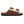 Cloud Nine Sheepskin brown suede double buckle slide sandal with white shearling lining and cork midsole