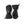 Hestra black insulated ski gloves with adjustable wrist straps and cuffs