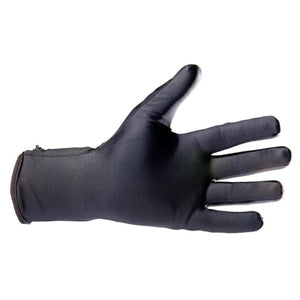 Fired Up X black athletic glove with zipper detail